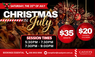 Christmas in July at Cazalys